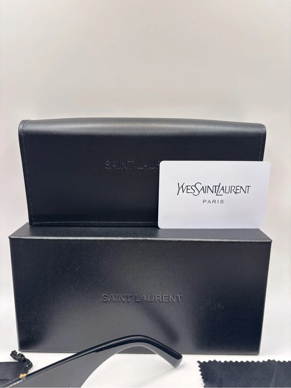 Yves Saint Laurent Black Cat-Eye Sunglasses
